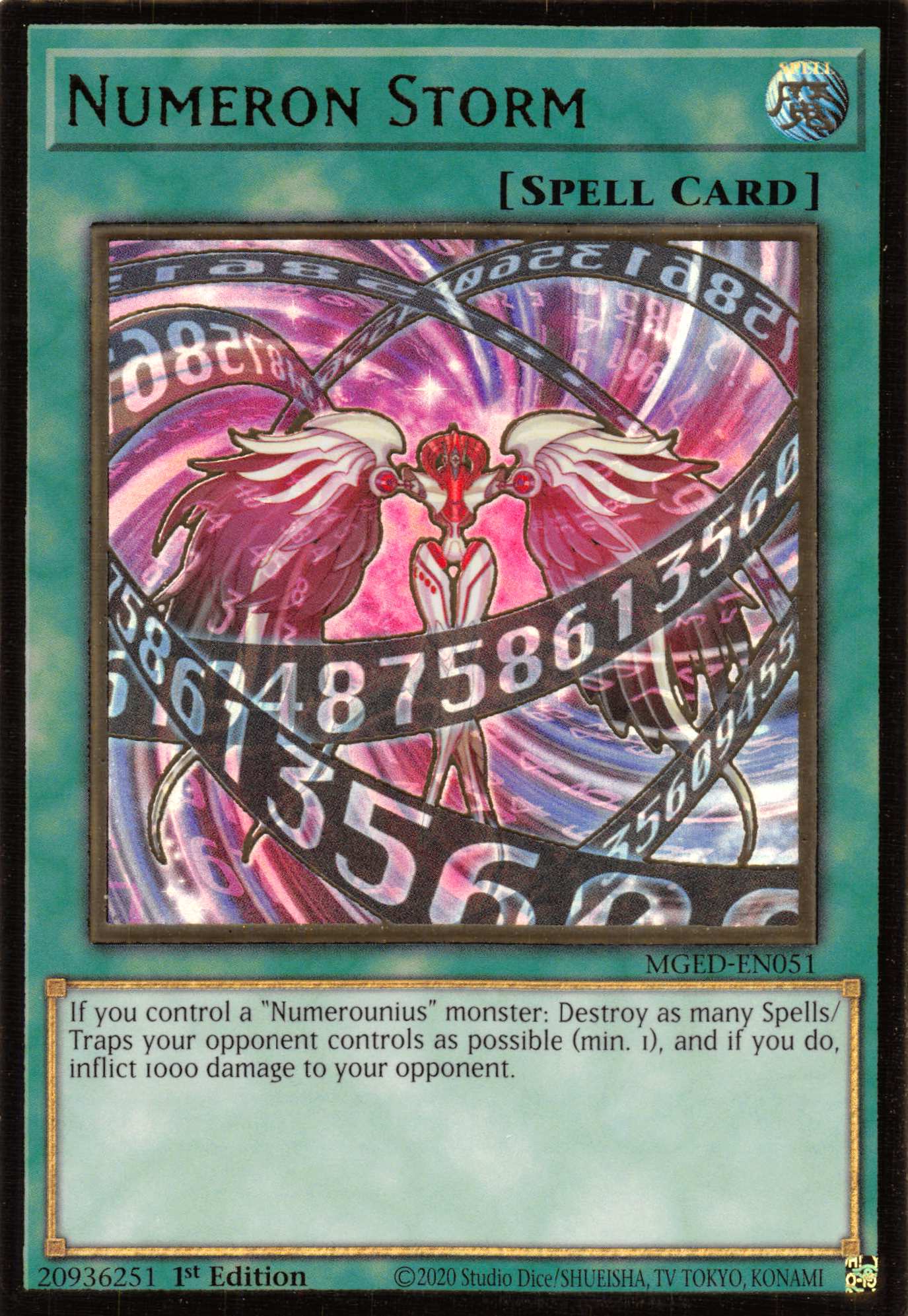 Numeron Storm [MGED-EN051] Gold Rare | Devastation Store