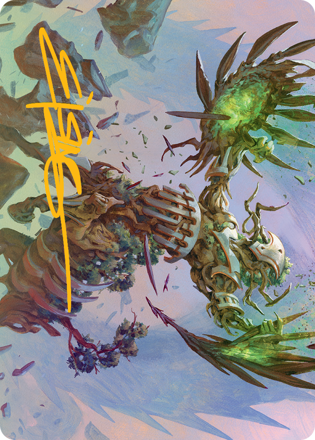 Botanical Brawler Art Card (Gold-Stamped Signature) [March of the Machine Art Series] | Devastation Store