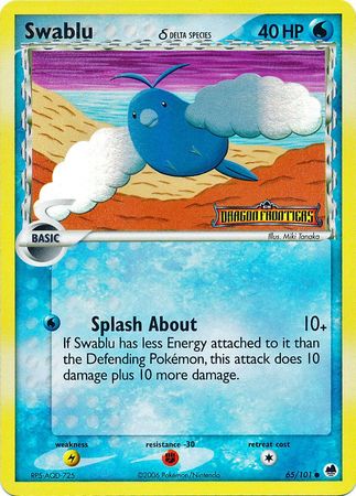 Swablu (65/101) (Delta Species) (Stamped) [EX: Dragon Frontiers] | Devastation Store