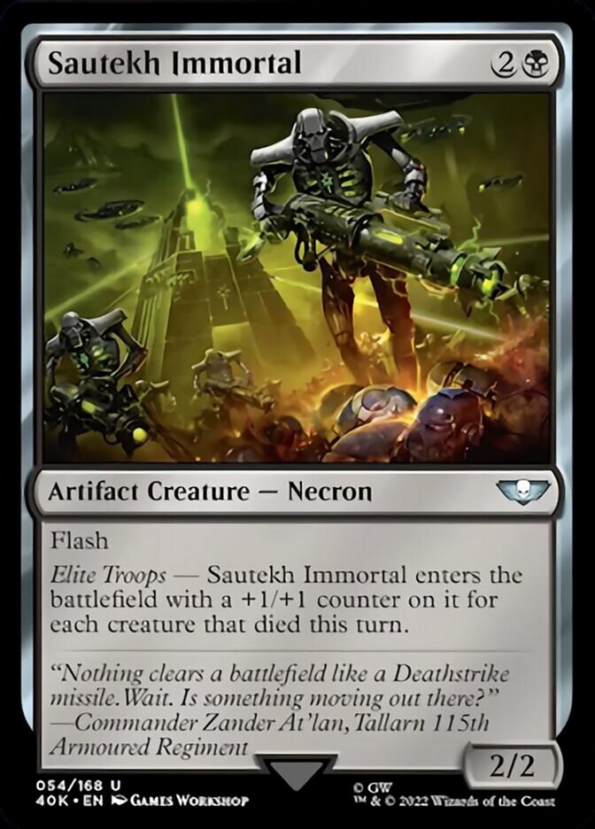 Sautekh Immortal (Surge Foil) [Universes Beyond: Warhammer 40,000] | Devastation Store