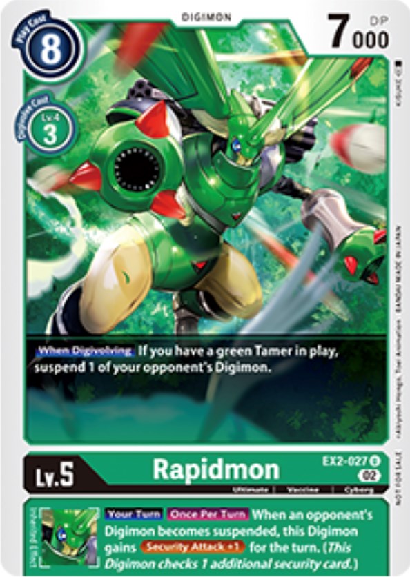 Rapidmon [EX2-027] (Tamer Party Vol. 6 Promo) [Digital Hazard Promos] | Devastation Store