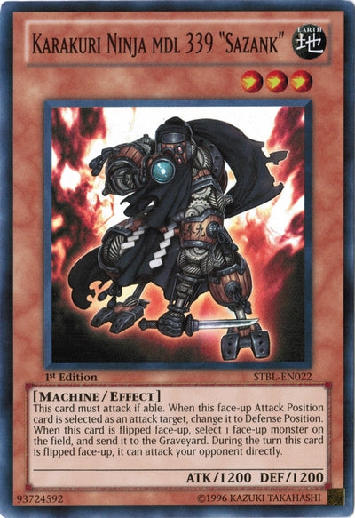 Karakuri Ninja mdl 339 Sazank [STBL-EN022] Super Rare | Devastation Store