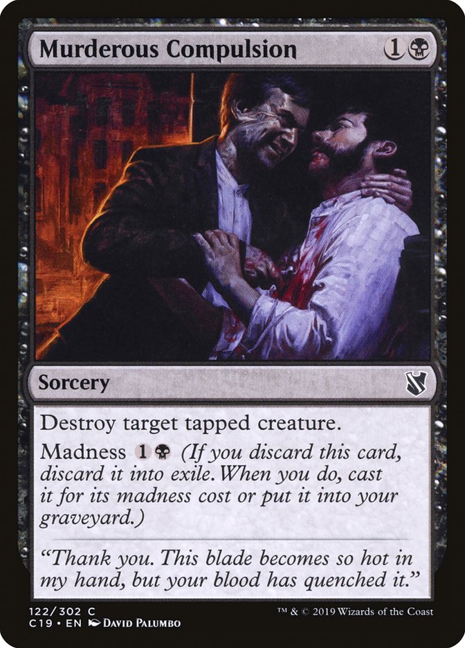 Murderous Compulsion [Commander 2019] | Devastation Store
