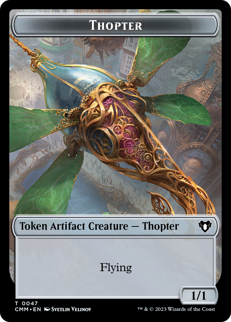 Thopter // Elemental (0025) Double-Sided Token [Commander Masters Tokens] | Devastation Store