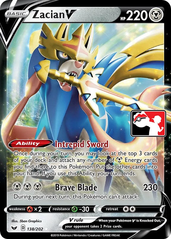 Zacian V (138/202) [Prize Pack Series One] | Devastation Store