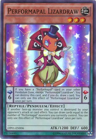 Performapal Lizardraw [OP01-EN006] Super Rare | Devastation Store