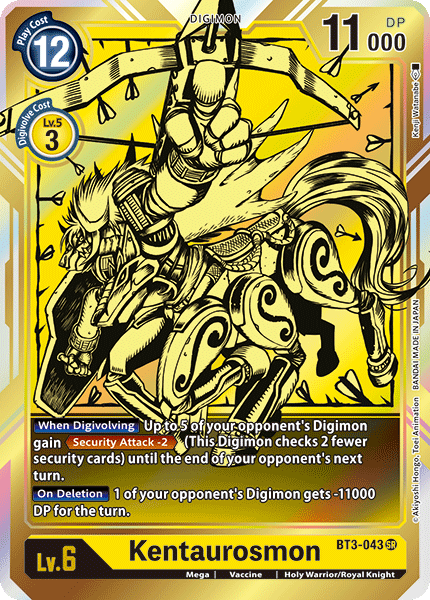 Kentaurosmon [BT3-043] (Alternate Art) [Release Special Booster Ver.1.0] | Devastation Store