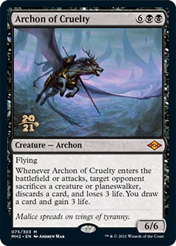 Archon of Cruelty [Modern Horizons 2 Prerelease Promos] | Devastation Store