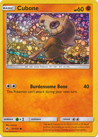 Cubone (57/131) (General Mills Promo) [Sun & Moon: Forbidden Light] | Devastation Store