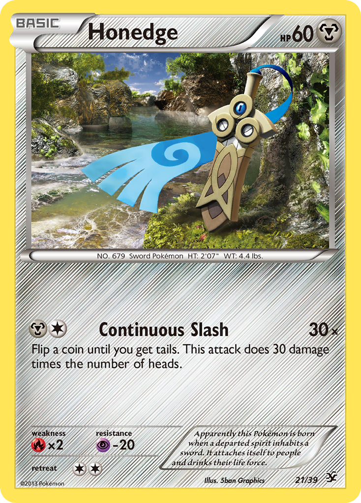 Honedge (21/39) [XY: Kalos Starter Set] | Devastation Store