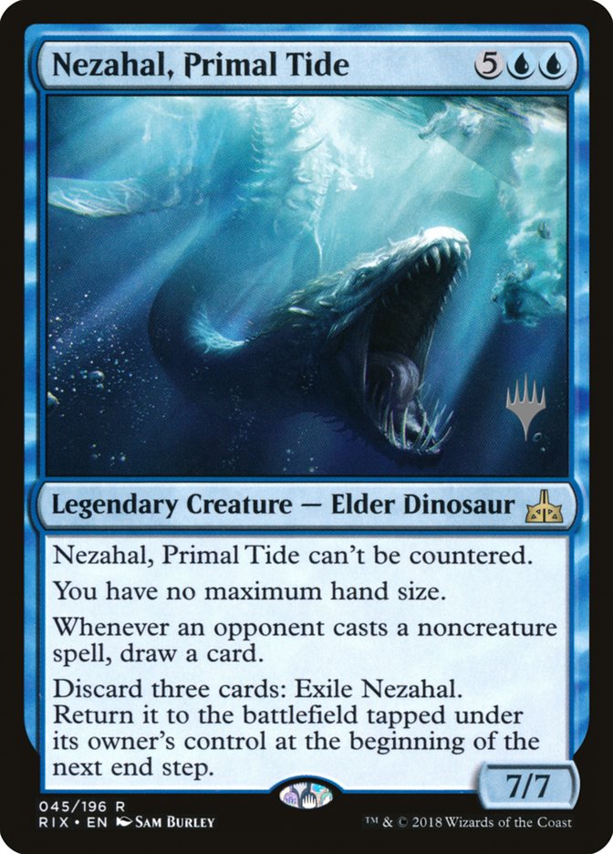 Nezahal, Primal Tide (Promo Pack) [Rivals of Ixalan Promos] | Devastation Store