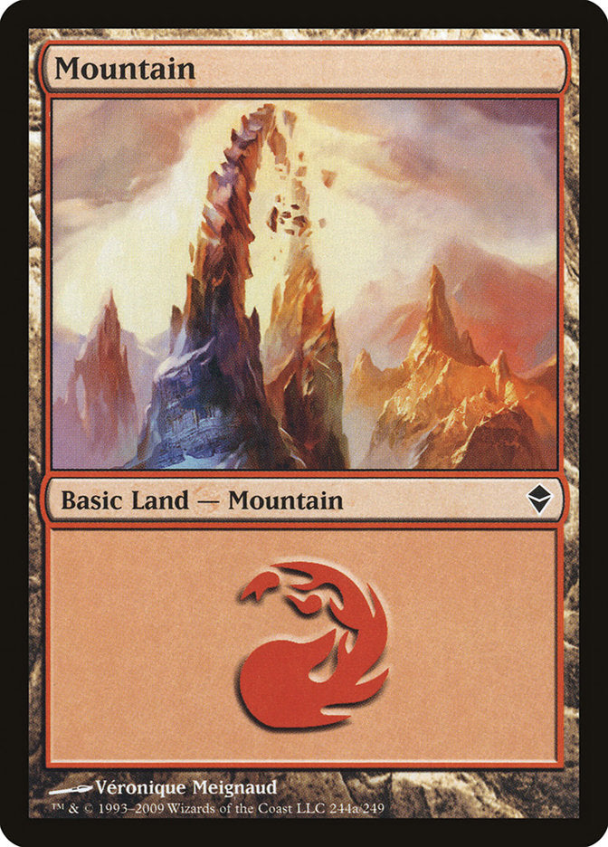 Mountain (244a) [Zendikar] | Devastation Store