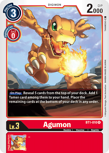 Agumon [BT1-010] [Release Special Booster Ver.1.0] | Devastation Store