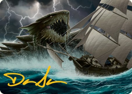 Dragon Turtle Art Card (Gold-Stamped Signature) [Dungeons & Dragons: Adventures in the Forgotten Realms Art Series] | Devastation Store