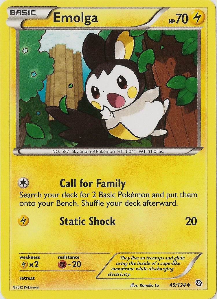 Emolga (45/124) [Black & White: Dragons Exalted] | Devastation Store