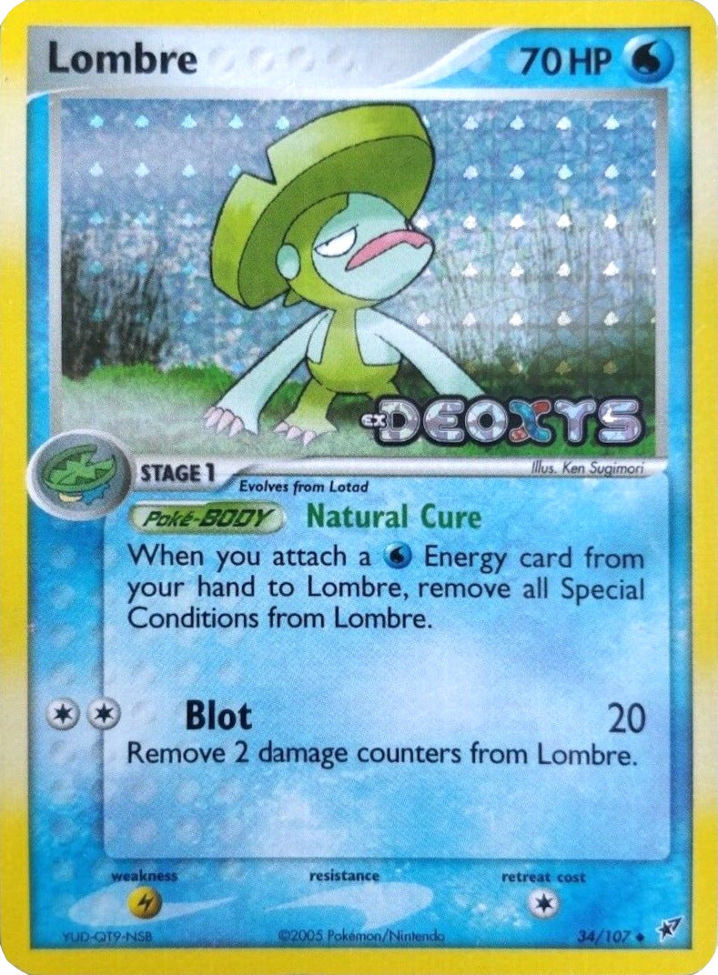 Lombre (34/107) (Stamped) [EX: Deoxys] | Devastation Store