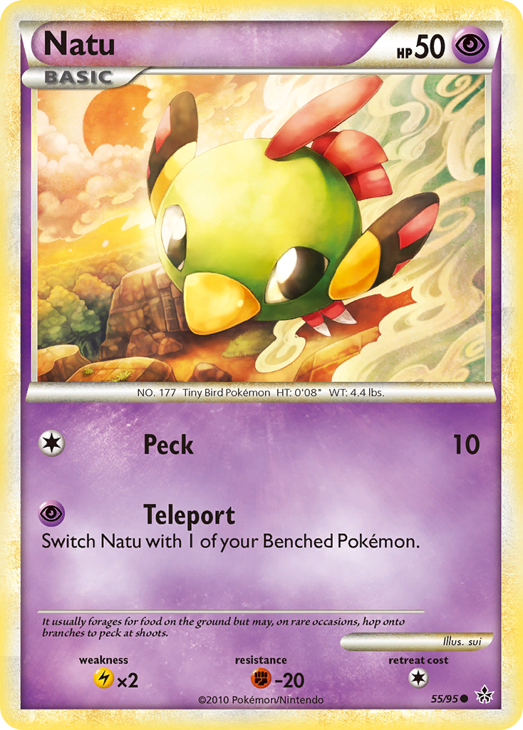 Natu (55/95) [HeartGold & SoulSilver: Unleashed] | Devastation Store