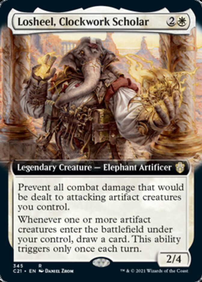Losheel, Clockwork Scholar (Extended) [Commander 2021] | Devastation Store