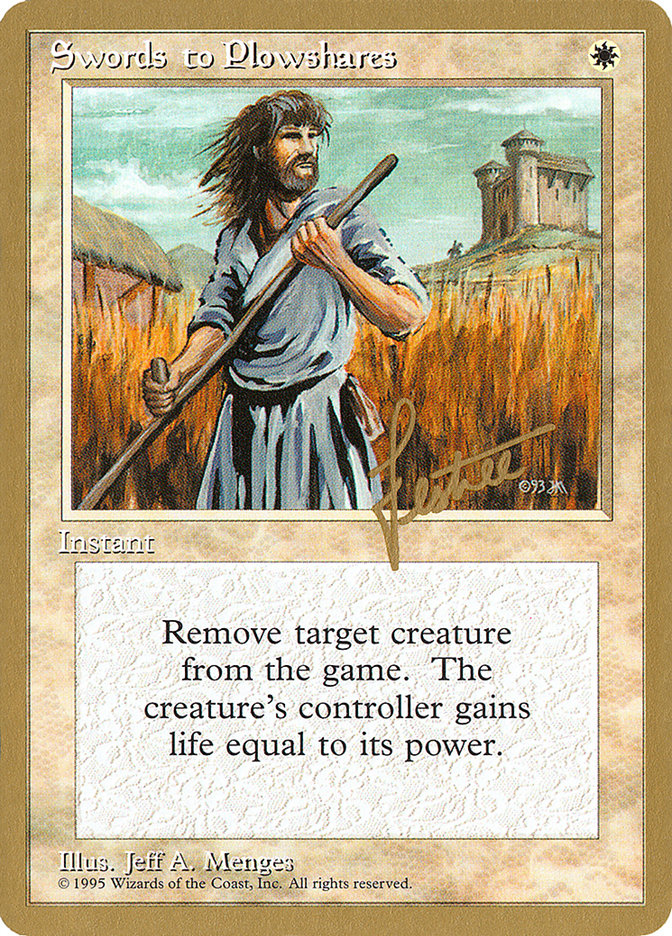Swords to Plowshares (Bertrand Lestree) [Pro Tour Collector Set] | Devastation Store