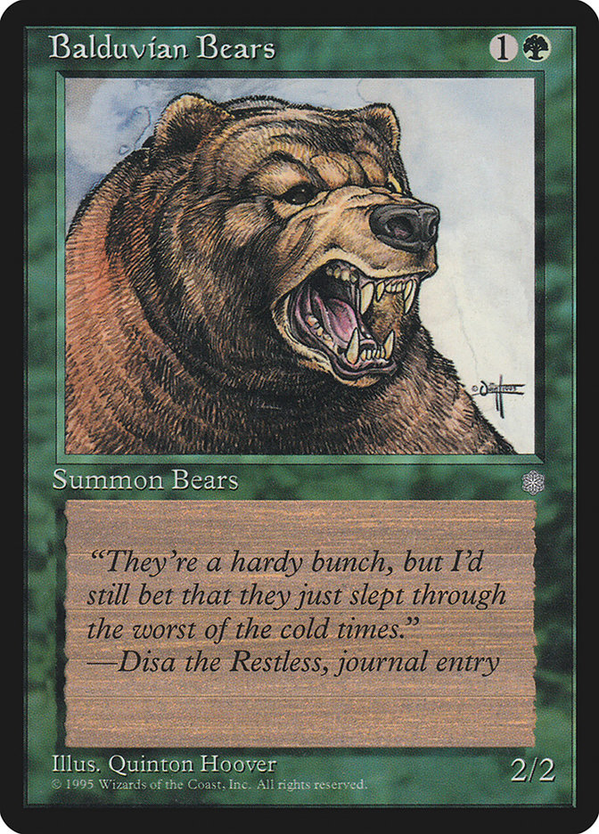 Balduvian Bears [Ice Age] | Devastation Store
