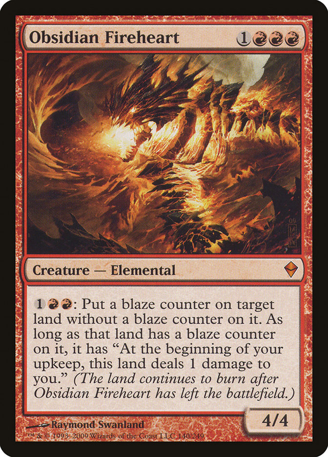 Obsidian Fireheart [Zendikar] - Devastation Store | Devastation Store