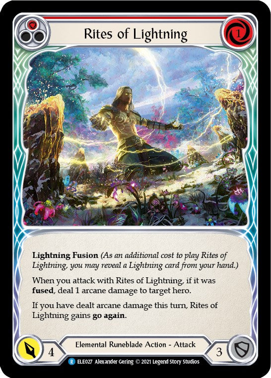 Rites of Lightning (Red) [BRI027] (Tales of Aria Briar Blitz Deck)  1st Edition Normal | Devastation Store