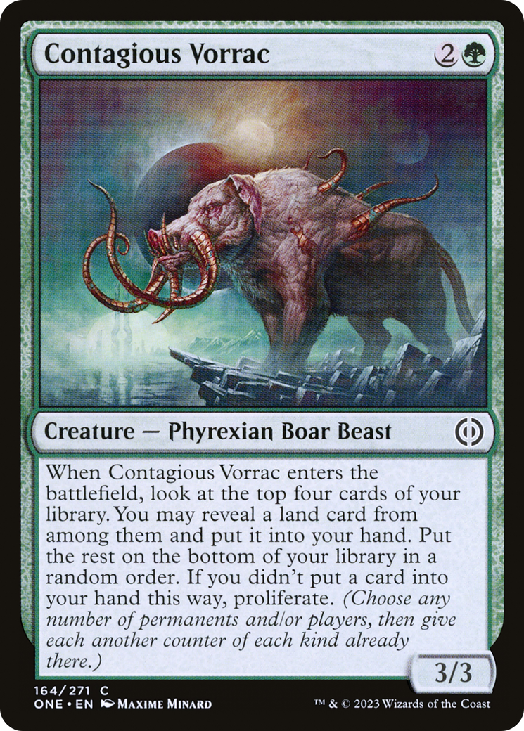 Contagious Vorrac [Phyrexia: All Will Be One] | Devastation Store