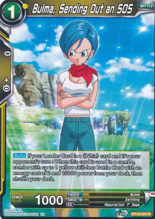 Bulma, Sending Out an SOS [BT12-097] | Devastation Store