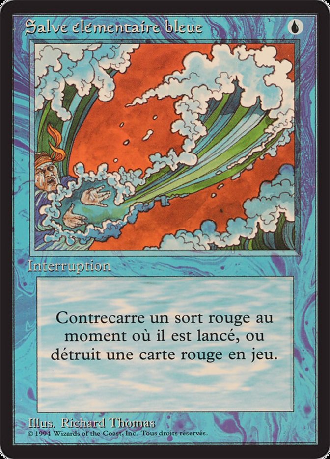 Blue Elemental Blast [Foreign Black Border] | Devastation Store