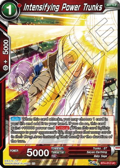 Intensifying Power Trunks (Reprint) (BT4-012) [Battle Evolution Booster] | Devastation Store