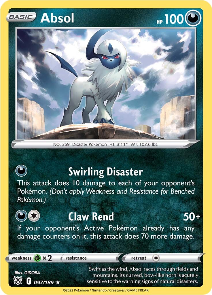 Absol (097/189) (Theme Deck Exclusive) [Sword & Shield: Astral Radiance] | Devastation Store