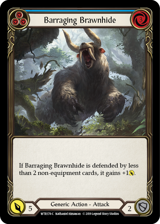 Barraging Brawnhide (Blue) [WTR178-C] Alpha Print Normal - Devastation Store | Devastation Store