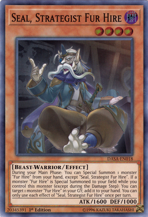 Seal, Strategist Fur Hire [DASA-EN018] Super Rare | Devastation Store