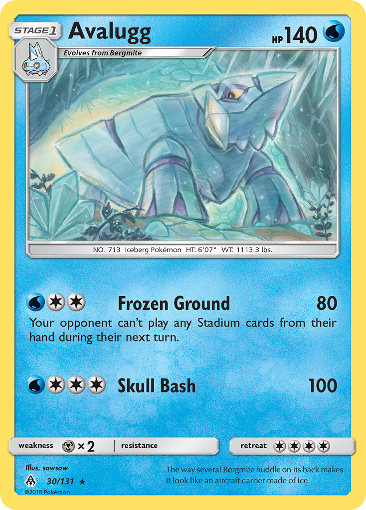 Avalugg (30/131) [Sun & Moon: Forbidden Light] | Devastation Store