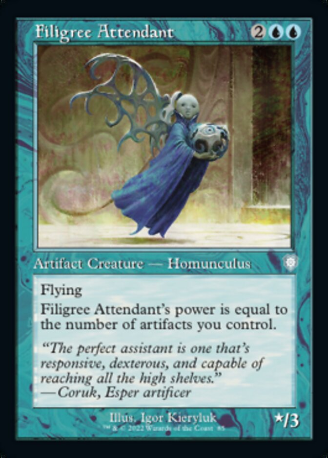 Filigree Attendant (Retro) [The Brothers' War Commander] | Devastation Store