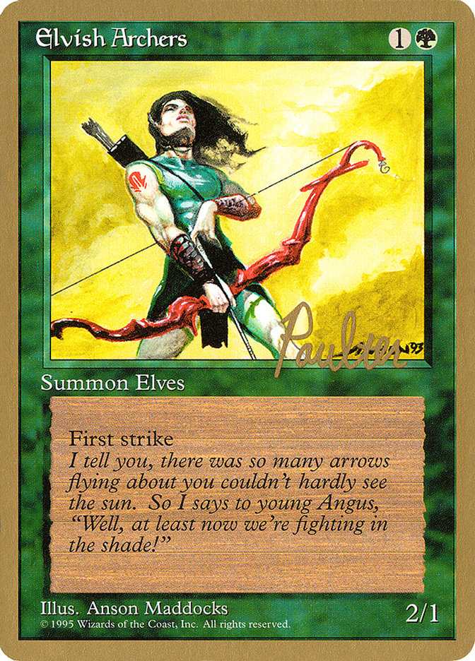 Elvish Archers (Preston Poulter) [Pro Tour Collector Set] | Devastation Store