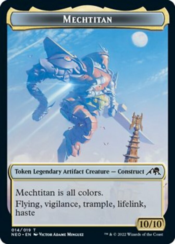 Samurai // Mechtitan Double-sided Token [Kamigawa: Neon Dynasty Tokens] | Devastation Store