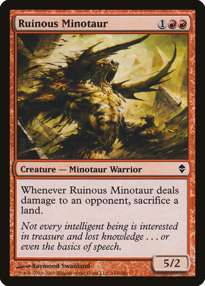 Ruinous Minotaur [Zendikar] | Devastation Store