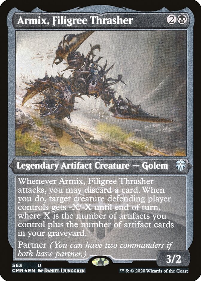 Armix, Filigree Thrasher (Etched) [Commander Legends] | Devastation Store