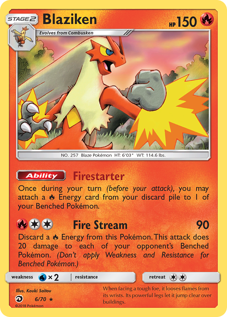 Blaziken (6/70) [Sun & Moon: Dragon Majesty] | Devastation Store