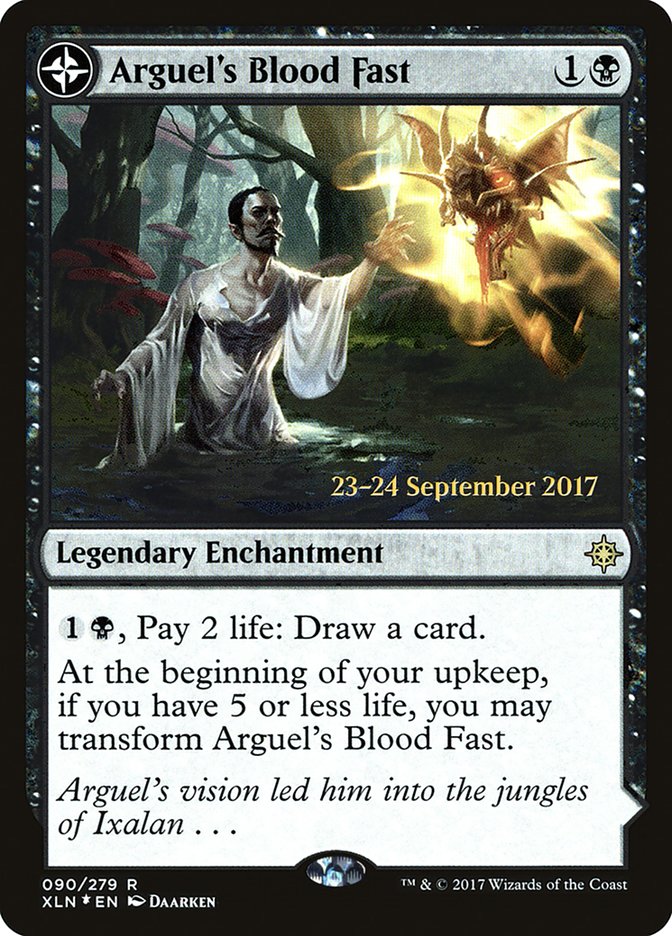 Arguel's Blood Fast // Temple of Aclazotz  [Ixalan Prerelease Promos] | Devastation Store