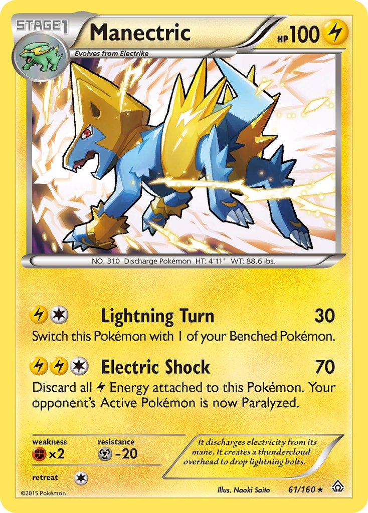 Manectric (61/160) (Theme Deck Exclusive) [XY: Primal Clash] | Devastation Store