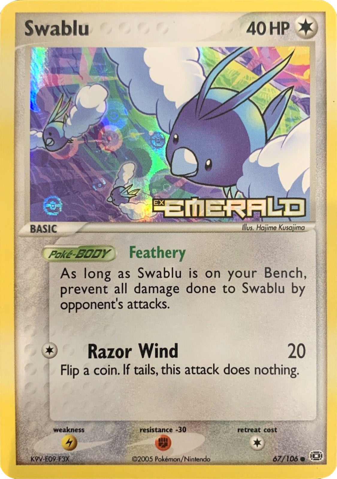 Swablu (67/106) (Stamped) [EX: Emerald] | Devastation Store