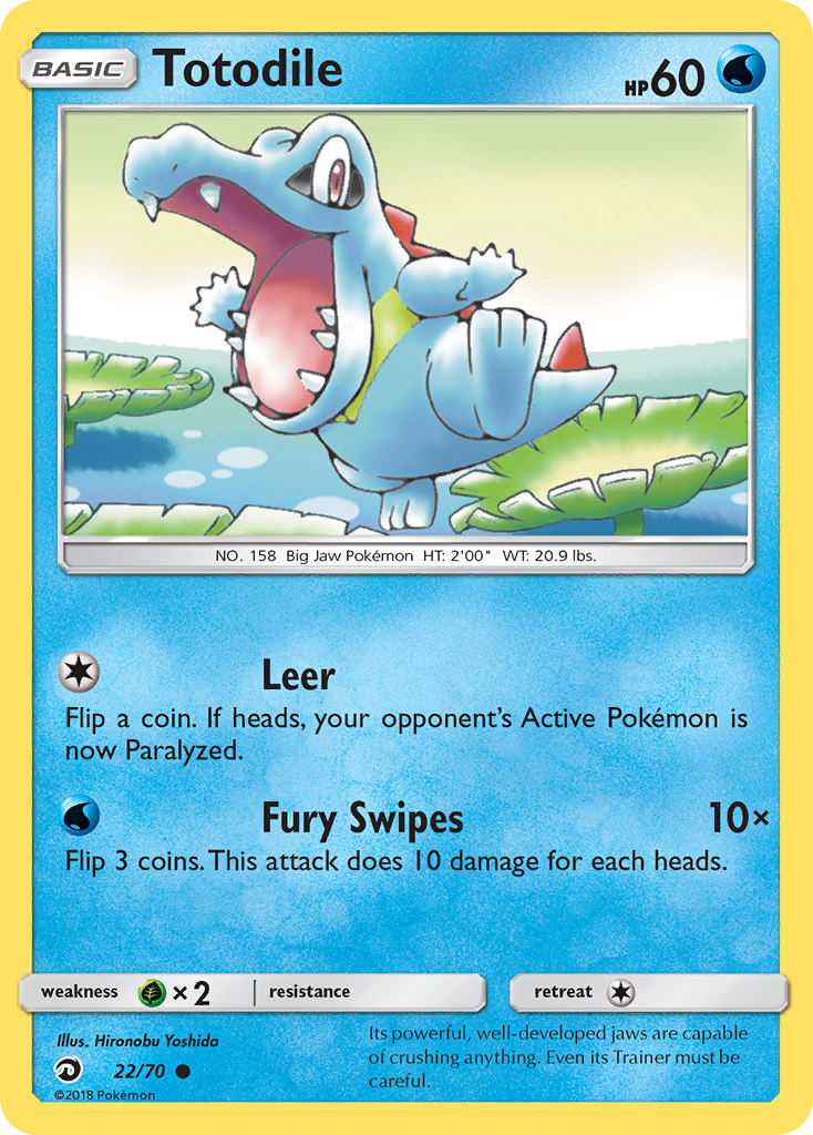 Totodile (22/70) [Sun & Moon: Dragon Majesty] | Devastation Store