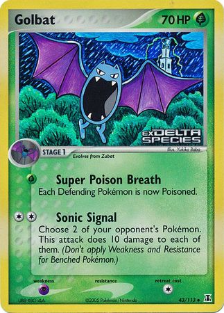 Golbat (43/113) (Stamped) [EX: Delta Species] | Devastation Store