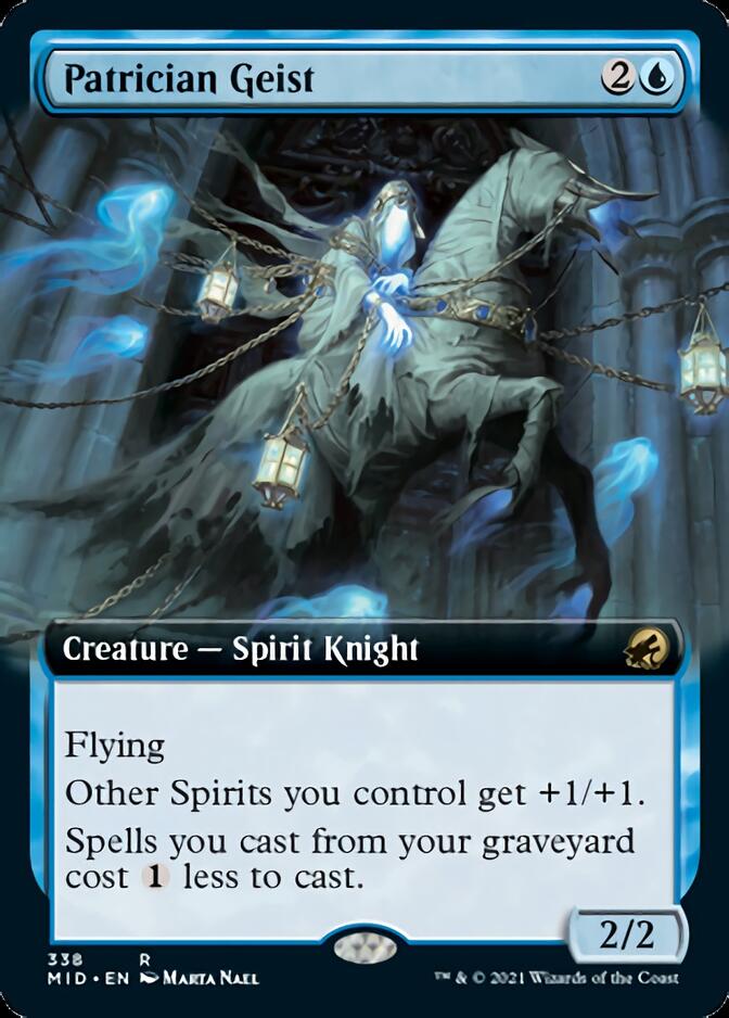 Patrician Geist (Extended) [Innistrad: Midnight Hunt] | Devastation Store