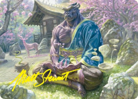 Kosei, Penitent Warlord Art Card (Gold-Stamped Signature) [Kamigawa: Neon Dynasty Art Series] | Devastation Store