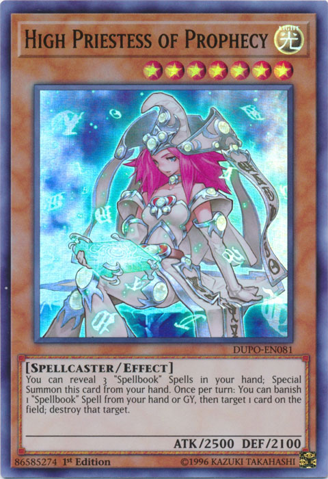 High Priestess of Prophecy [DUPO-EN081] Ultra Rare | Devastation Store
