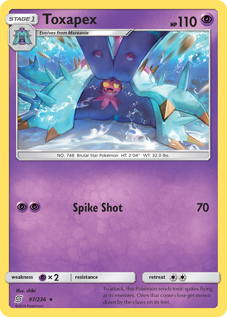 Toxapex (97/236) [Sun & Moon: Unified Minds] | Devastation Store