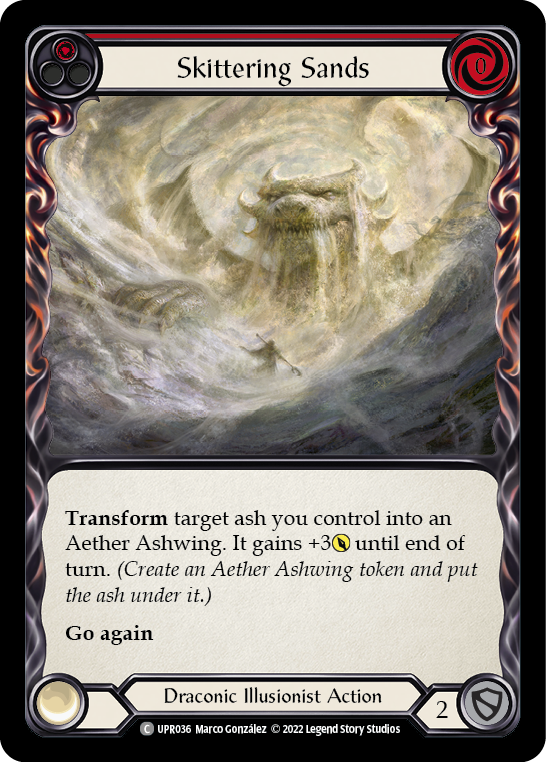 Skittering Sands (Red) [UPR036] (Uprising)  Rainbow Foil | Devastation Store